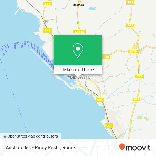 Anchors Isc - Pinoy Resto, Via Trieste, 35 00053 Civitavecchia map