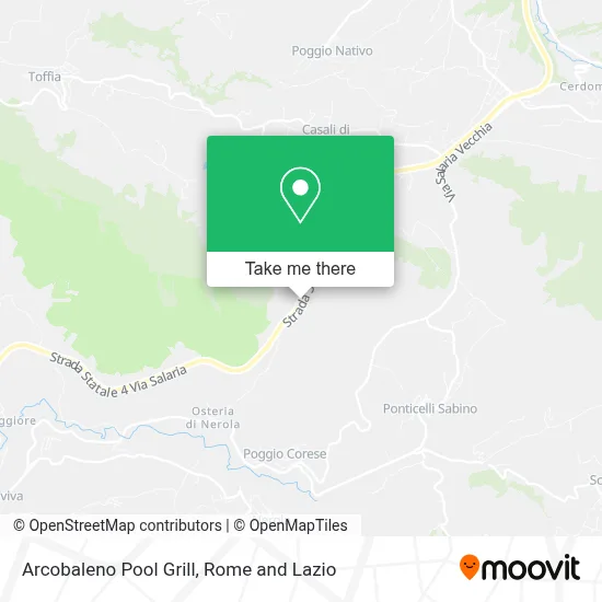Arcobaleno Pool Grill map
