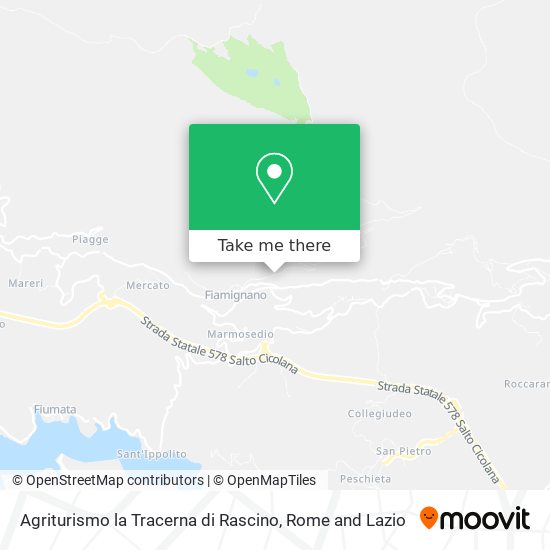 Agriturismo la Tracerna di Rascino map