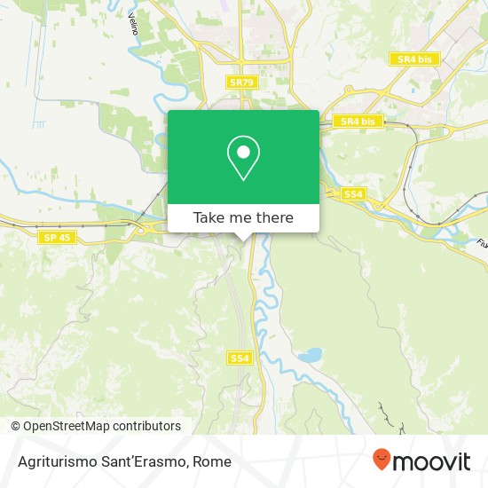 Agriturismo Sant’Erasmo, Via Rieti 02100 Rieti map