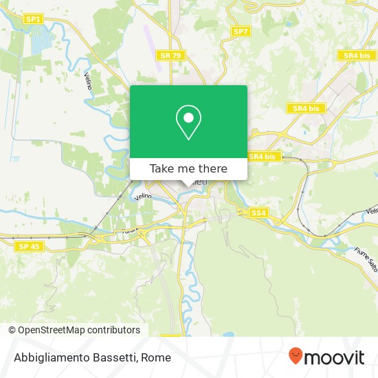 Abbigliamento Bassetti, Via Roma, 15 02100 Rieti map