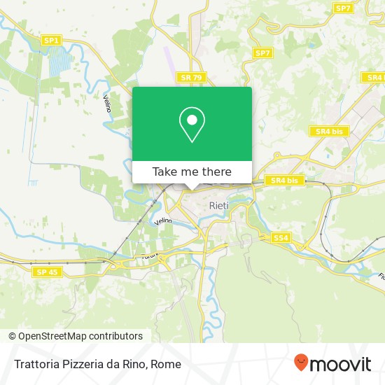 Trattoria Pizzeria da Rino, Piazza Guglielmo Marconi 02100 Rieti map