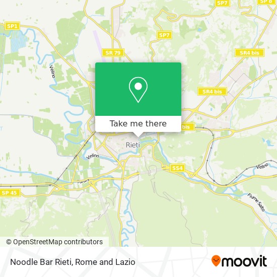 Noodle Bar Rieti map