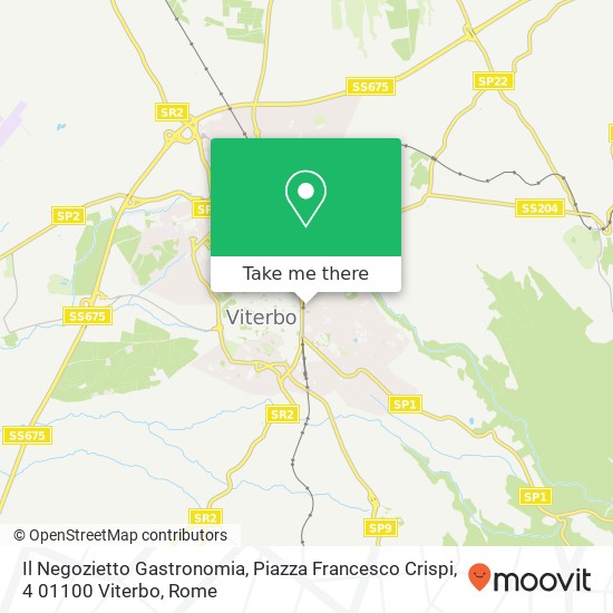 Il Negozietto Gastronomia, Piazza Francesco Crispi, 4 01100 Viterbo map