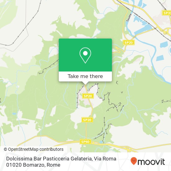 Dolcissima Bar Pasticceria Gelateria, Via Roma 01020 Bomarzo map