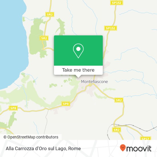 Alla Carrozza d'Oro sul Lago, Via del Lago 01027 Montefiascone map