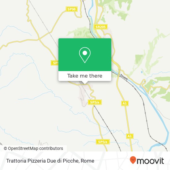Trattoria Pizzeria Due di Picche, Via Martini di Camorena, 24 01024 Castiglione in Teverina map