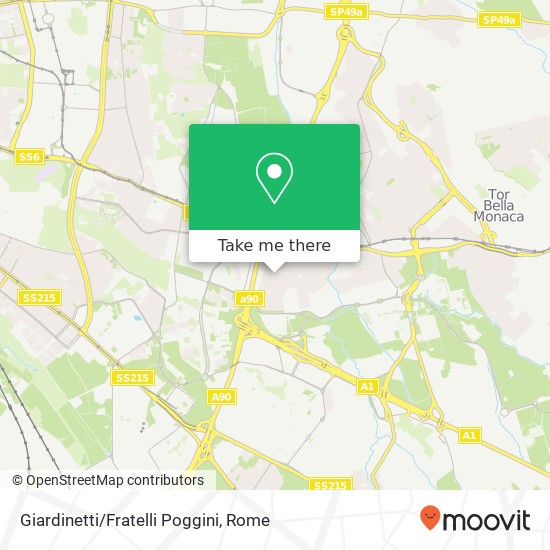 Giardinetti/Fratelli Poggini map