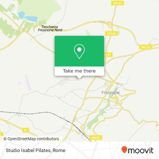 Studio Isabel Pilates map