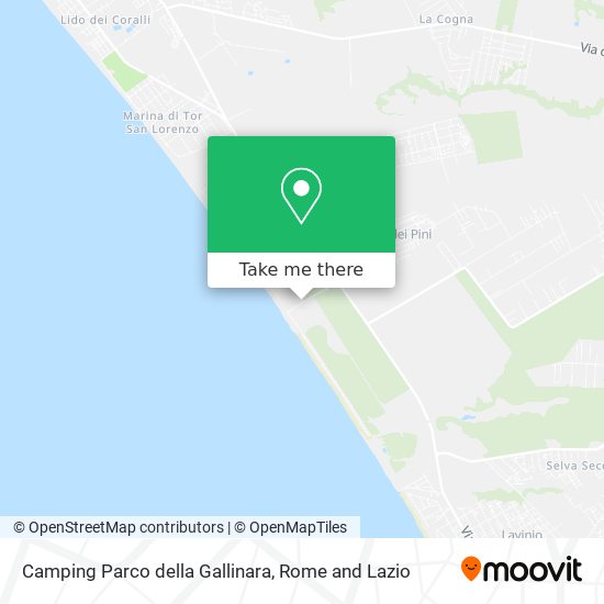 Camping Parco della Gallinara map