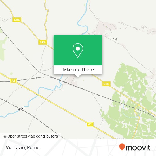 Via Lazio map