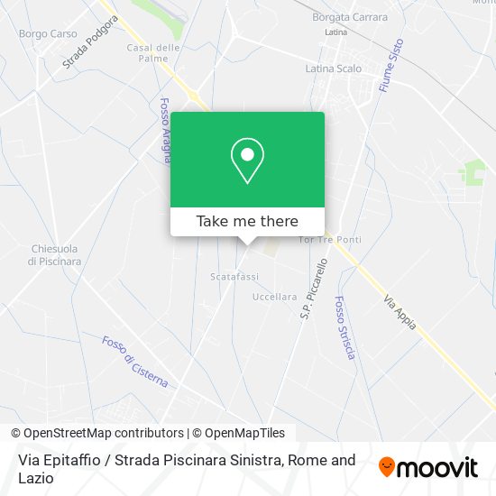 Via Epitaffio / Strada Piscinara Sinistra map
