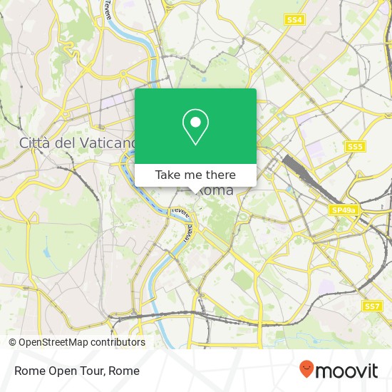 Rome Open Tour map