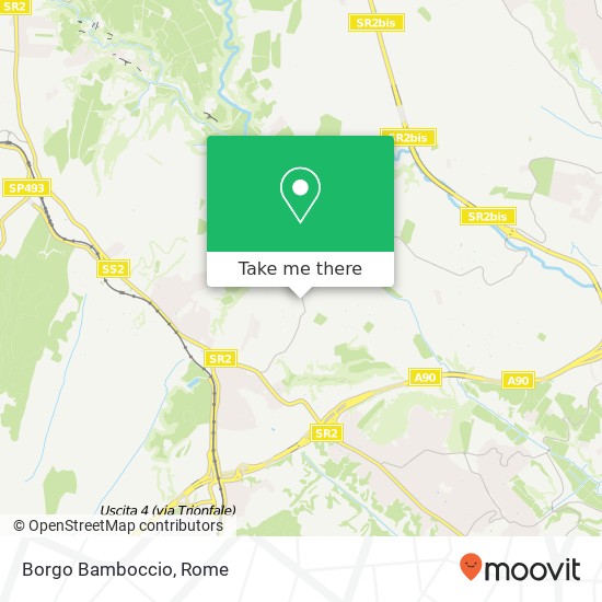 Borgo Bamboccio map