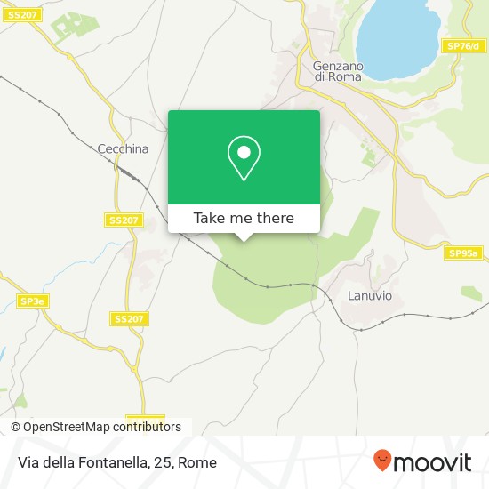 Via della Fontanella, 25 map