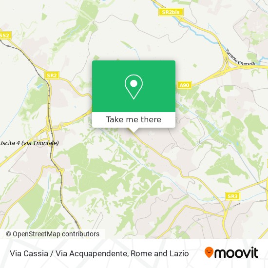 Via Cassia / Via Acquapendente map