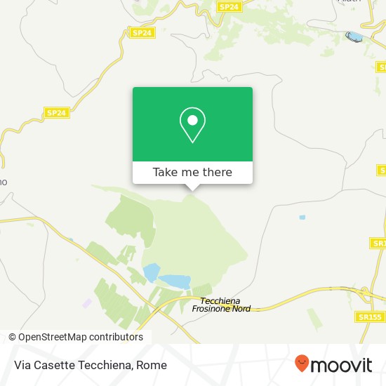 Via Casette Tecchiena map