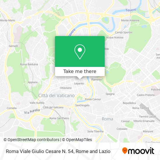 Roma Viale Giulio Cesare N. 54 map