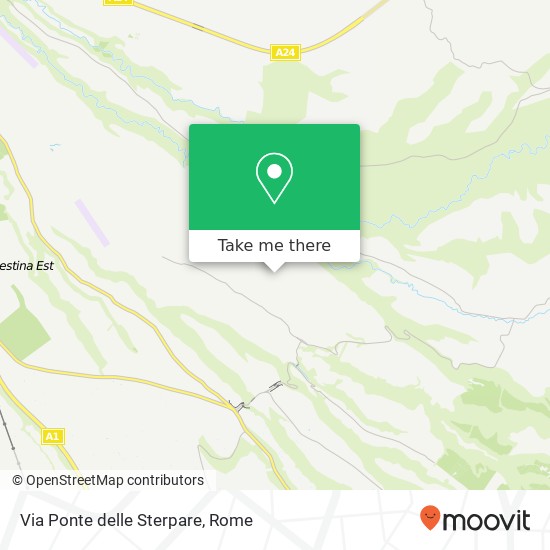 Via Ponte delle Sterpare map