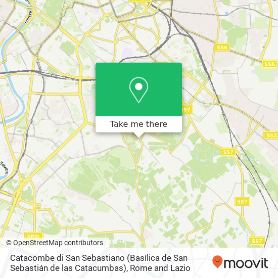 Catacombe di San Sebastiano (Basílica de San Sebastián de las Catacumbas) map