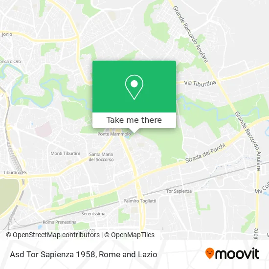 ASD Tor Sapienza 1958 map