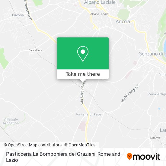 Pasticceria La Bomboniera dei Graziani map