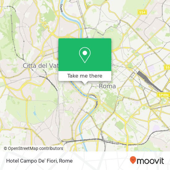 Hotel Campo De' Fiori map