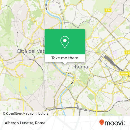 Albergo Lunetta map