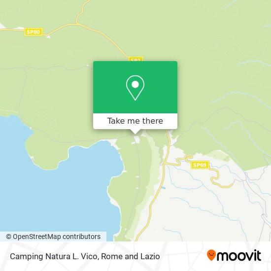 Camping Natura L. Vico map
