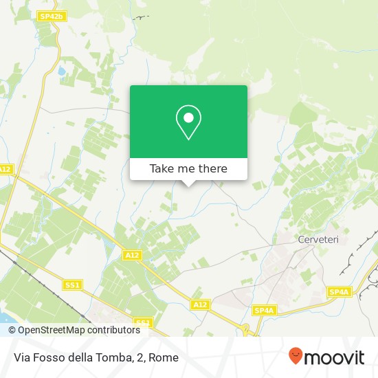 Via Fosso della Tomba, 2 map