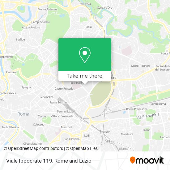 Viale Ippocrate  119 map