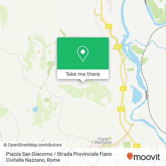 Piazza San Giacomo / Strada Provinciale Fiano Civitella Nazzano map