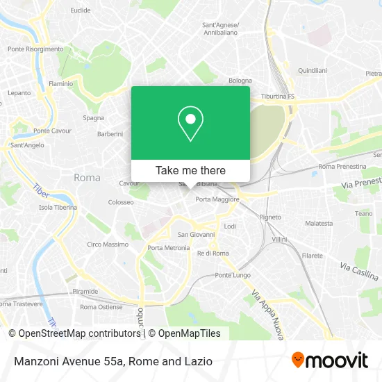 Manzoni Avenue 55a map