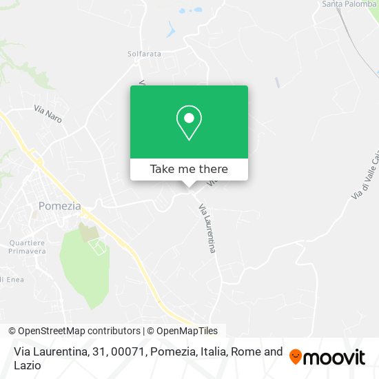 Via Laurentina, 31, 00071, Pomezia, Italia map
