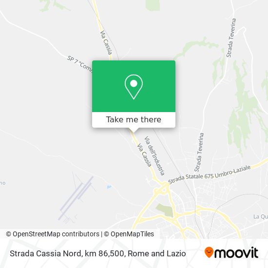 Strada Cassia Nord, km 86,500 map