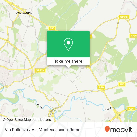 Via Pollenza / Via Montecassiano map
