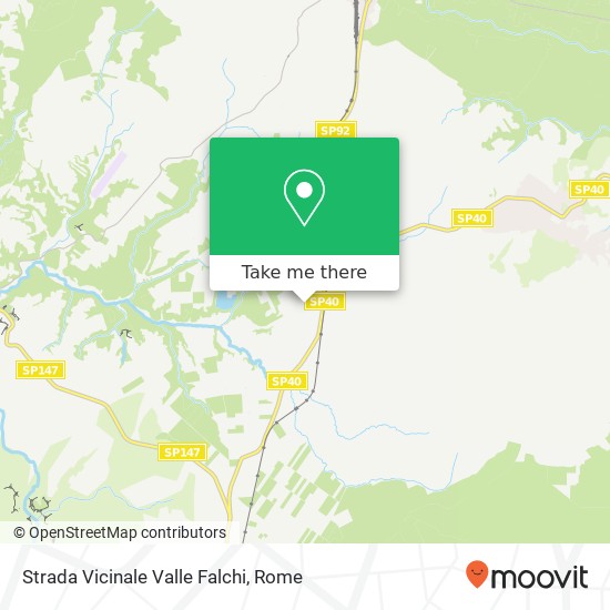 Strada Vicinale Valle Falchi map