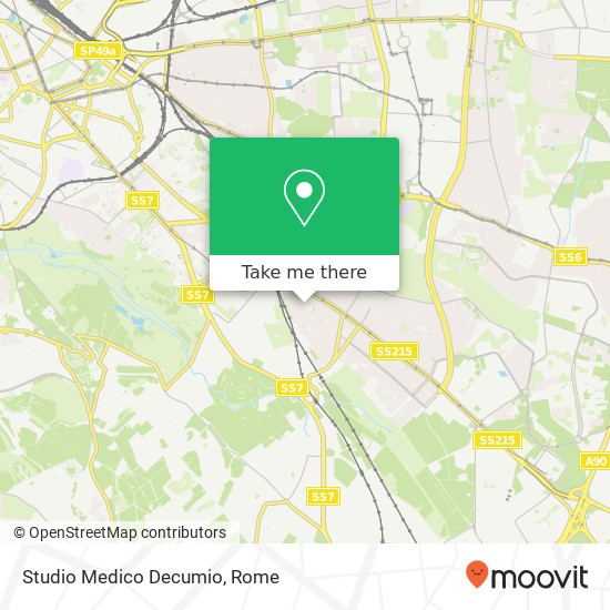 Studio Medico Decumio map