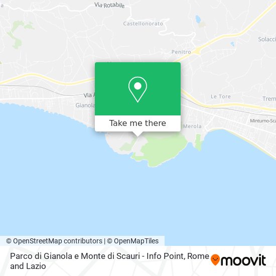 Parco di Gianola e Monte di Scauri - Info Point map