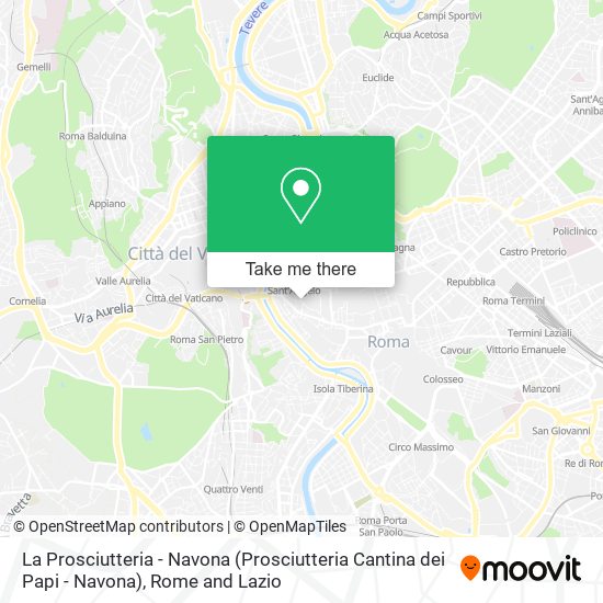 La Prosciutteria - Navona (Prosciutteria Cantina dei Papi - Navona) map