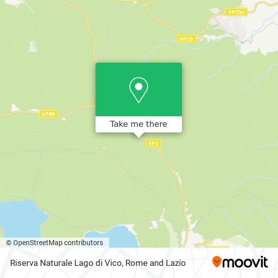 Riserva Naturale Lago di Vico map