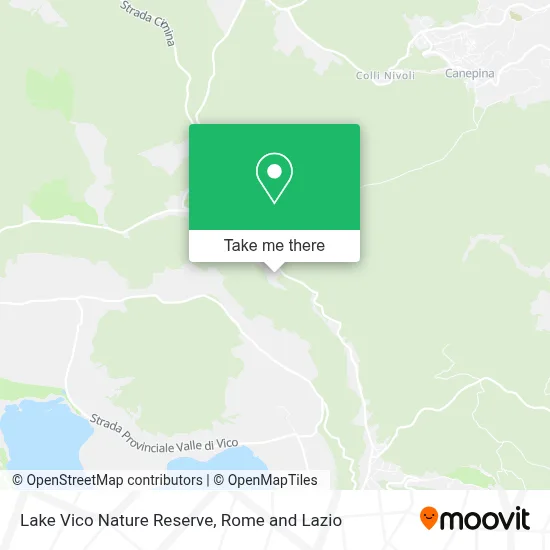 Lake Vico Nature Reserve map