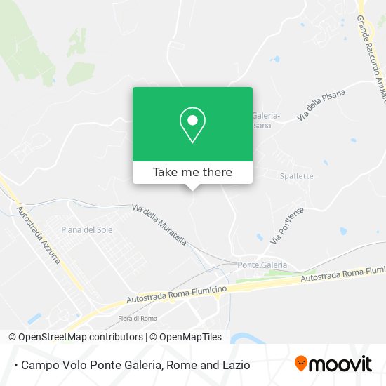 • Campo Volo Ponte Galeria map