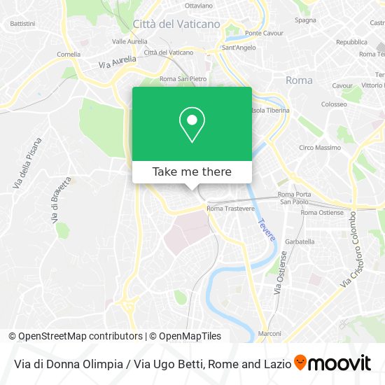 Via di Donna Olimpia / Via Ugo Betti map