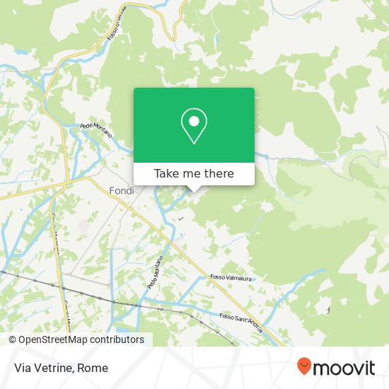 Via Vetrine map