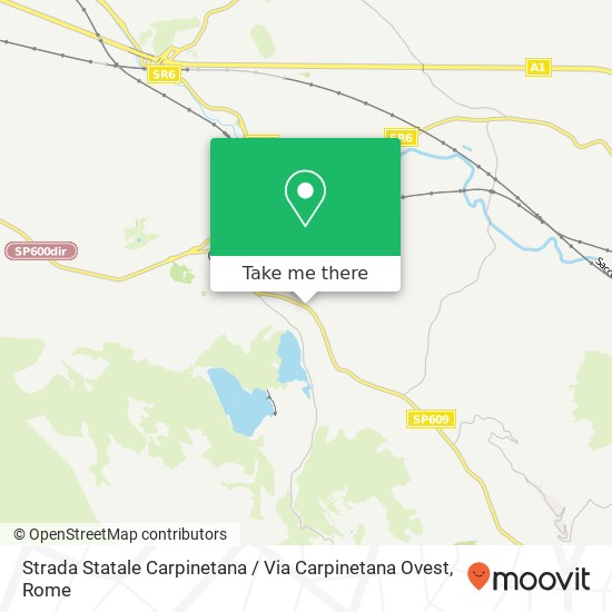 Strada Statale Carpinetana / Via Carpinetana Ovest map