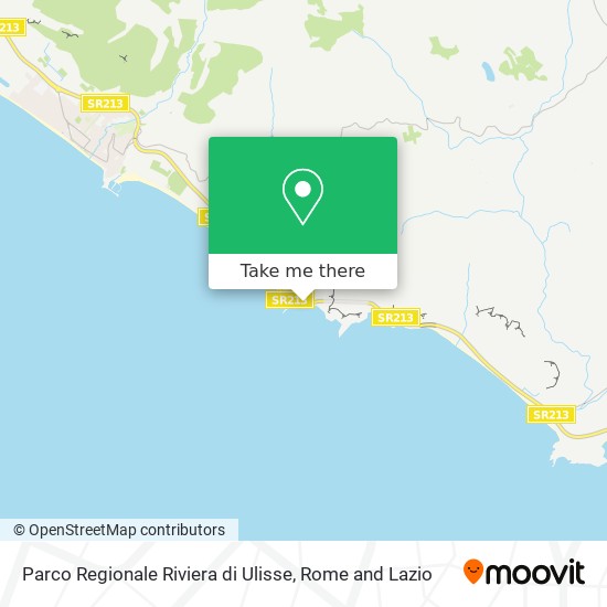 Parco Regionale Riviera di Ulisse map