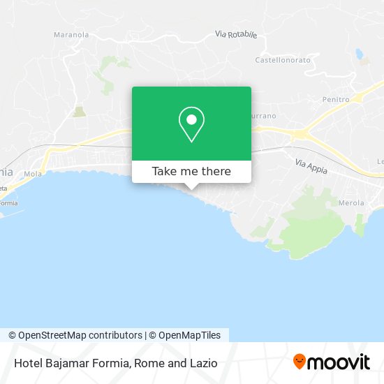 Hotel Bajamar Formia map