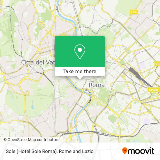 Sole (Hotel Sole Roma) map