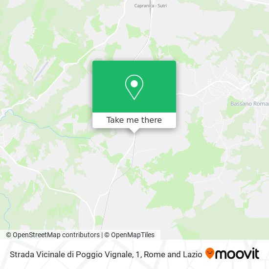 Strada Vicinale di Poggio Vignale, 1 map